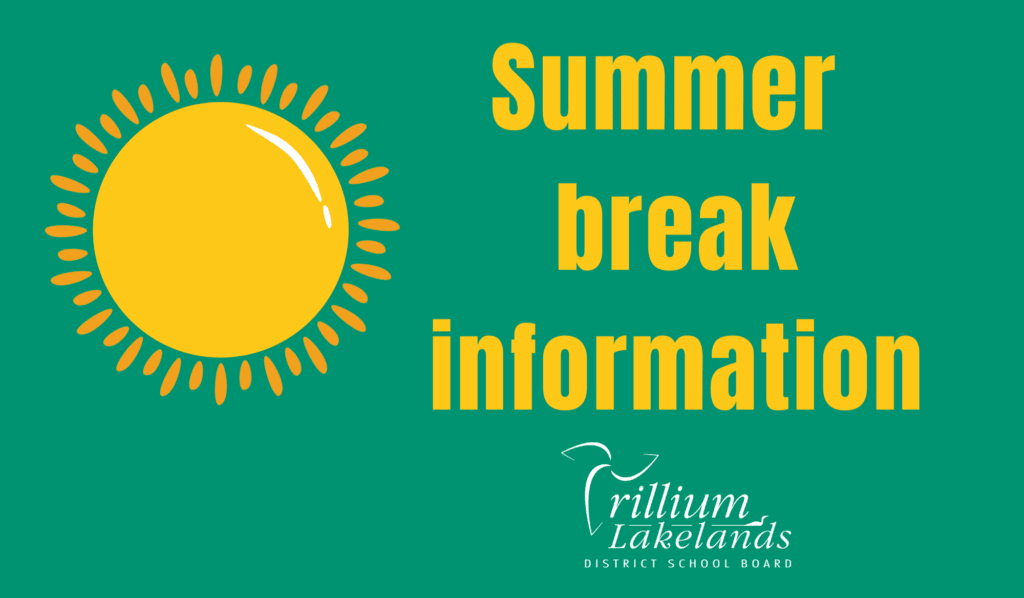 TLDSB summer break information