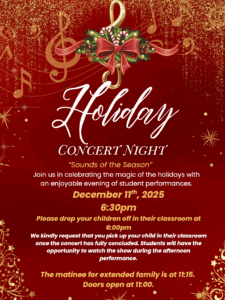 Holiday Concert Night Poster